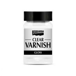 Βερνίκι διαφανές γυαλιστερό διαλύτου Clear Varnish Glossy ,100ml Pentart