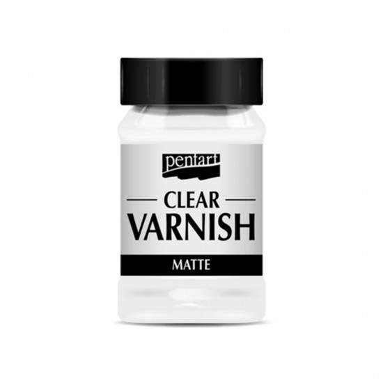 Βερνίκι διαφανές Ματ διαλύτου Clear Varnish Matte 100ml Pentart