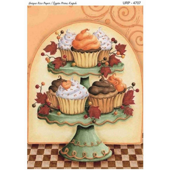 Ριζόχαρτο Rich, 29,5×41,5cm, Cupcakes 4707