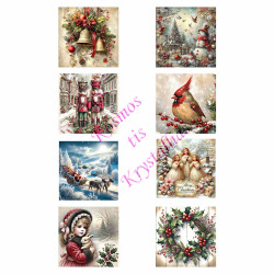 Ριζόχαρτο Χριστουγεννιάτικο A3 για ντεκουπάζ