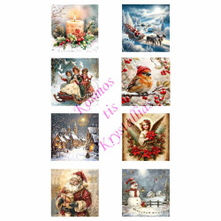 Ριζόχαρτο Χριστουγεννιάτικο A3 για ντεκουπάζ