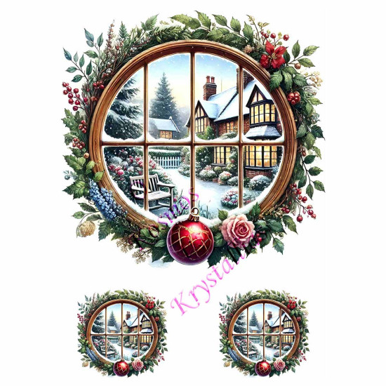 Ριζόχαρτο Χριστουγεννιάτικο A3 για ντεκουπάζ