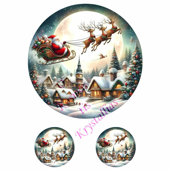 Ριζόχαρτο Χριστουγεννιάτικο A3 για ντεκουπάζ