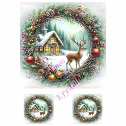 Ριζόχαρτο Χριστουγεννιάτικο A3 για ντεκουπάζ