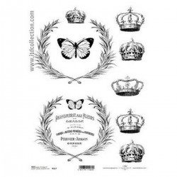 Ριζόχαρτο ITD, 21x29cm, Κορώνες και πεταλούδες, R517