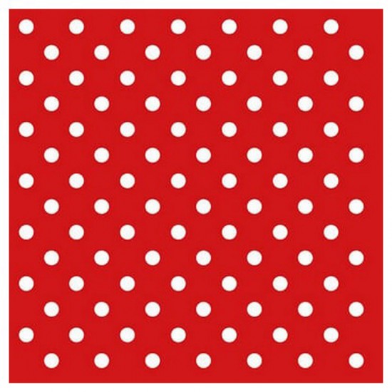 Χαρτοπετσέτα για Decoupage Dots Red