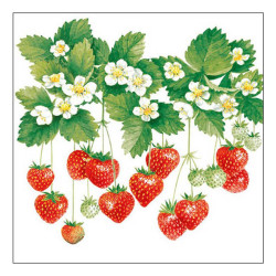 Χαρτοπετσέτα για Decoupage, Φράουλες 1 τεμ