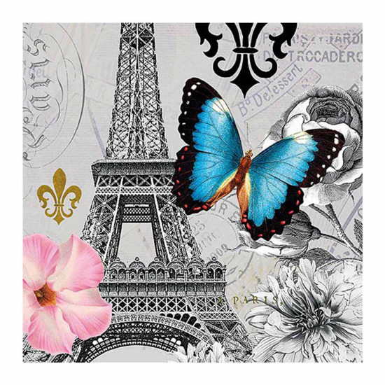 Χαρτοπετσέτα για Decoupage, Ici Paris 1 τεμ.
