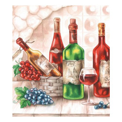 Χαρτοπετσέτα για Decoupage, Wine Cellar, 1τεμ.