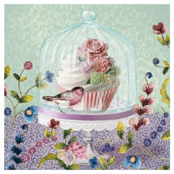 Χαρτοπετσέτα για Decoupage, Cupcake in Glass 1 τεμ