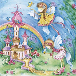 Χαρτοπετσέτα για Decoupage, Fairies palace, 1τεμ