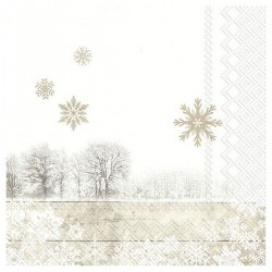 Χαρτοπετσέτα για decoupage  Silent winter day linen