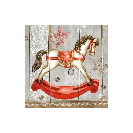 Χαρτοπετσέτα για decoupage, Rocking Horse