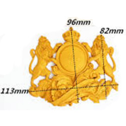 Καλούπι σιλικόνης, Έμβλημα με λιοντάρια, 12.5x11x1.2cm