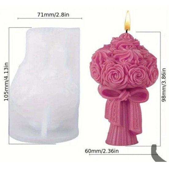 Καλούπι σιλικόνης, Μπουκέτο με τριαντάφυλλα