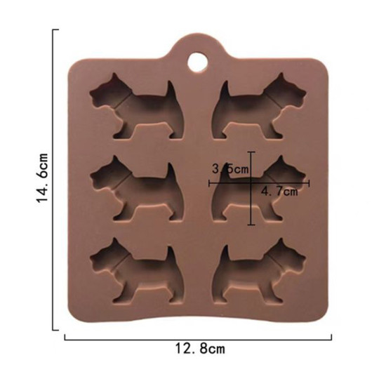 Καλούπι σιλικόνης, Σκυλάκια melts, 14.6×12.8cm