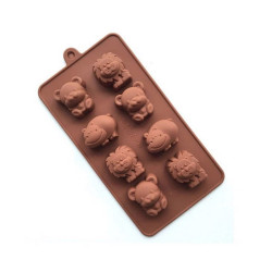 Καλούπι σιλικόνης, Ζωάκια melts, 21.3×10.8cm