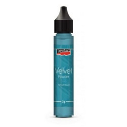 Velvet powder 3gr Pentart, Turquoise
