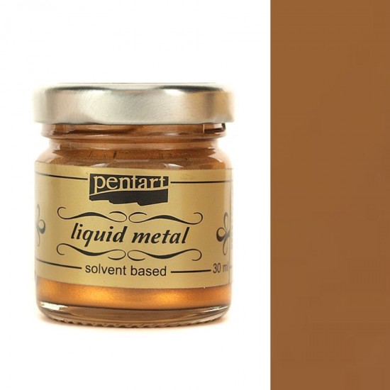 Υγρό Μέταλλο Pentart Liquid metal 30ml – Μπρούντζος