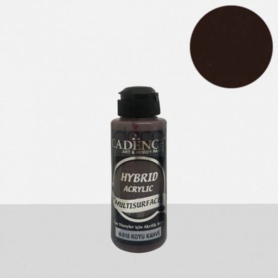 Υβριδικό ακρυλικό Dark brown 120ML H018