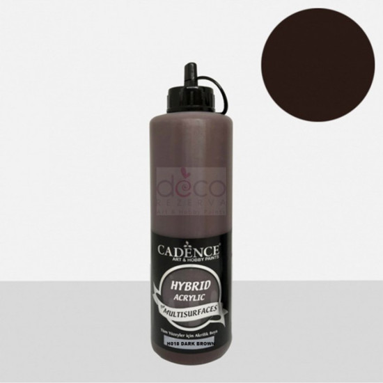 Υβριδικό ακρυλικό Dark brown 500ML H-018