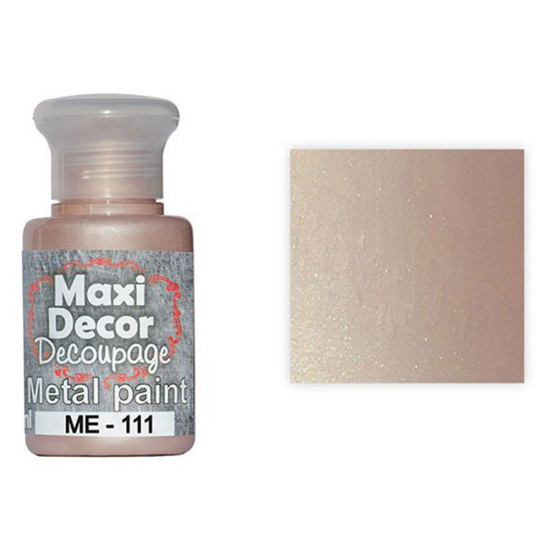 Ακρυλικό Μεταλλικό Χρώμα 60ml ΜΕ-111 (ΡΟΖ ΠΑΣΤΕΛ)