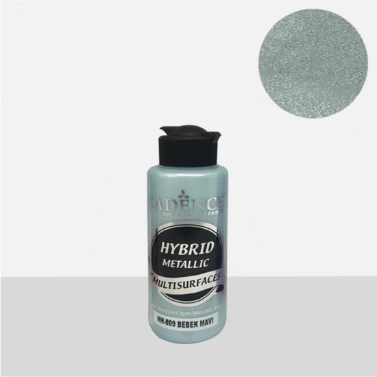 Υβριδικό μεταλλικό χρώμα baby blue 120 ml HM809