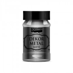 Μεταλλικό Χρώμα Κιμωλίας Dekor Metal Pentart 100ml - Anthracite