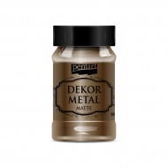 Μεταλλικό Χρώμα Κιμωλίας Dekor Metal Pentart 100ml - Chocolate