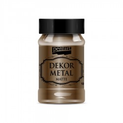Μεταλλικό Χρώμα Κιμωλίας Dekor Metal Pentart 100ml - Chocolate