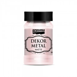 Μεταλλικό Χρώμα Κιμωλίας Dekor Metal Pentart 100ml - Rose Gold