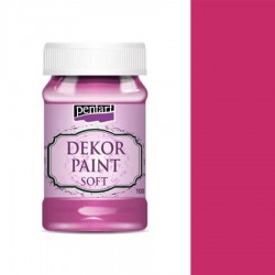 Χρώμα Κιμωλίας Dekor Soft Paint 100ml Pentart - Pink