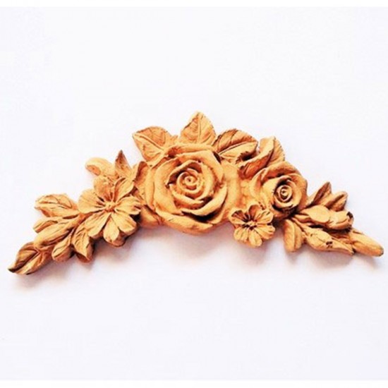 Ξυλόγλυπτο Rose garland 18x8cm