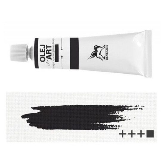 Λάδι ζωγραφικής Renesans 20ml – Ivory Black