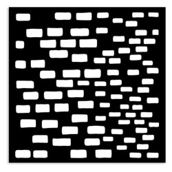 Thick Stencil 12x12cm, Stamperia, Silent Sea, Bricks