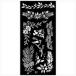 Thick Stencil Stamperia 12x25cm, The Owl’s House, Κλαδάκια