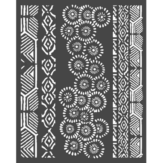 Thick stencil Stamperia 20x25cm, Amazonia, Tribals